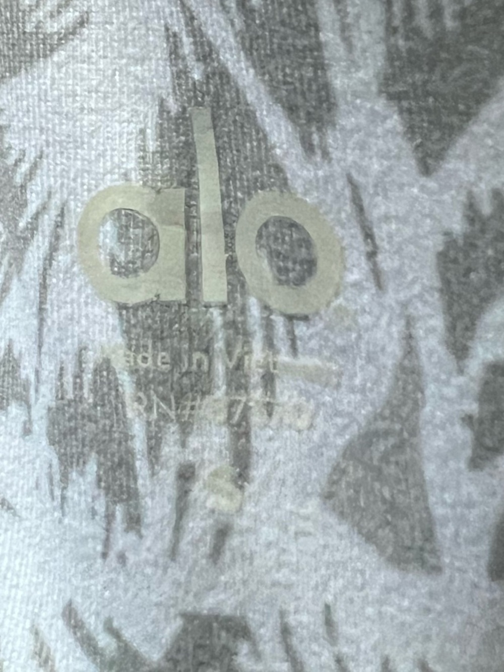 ALO High Waisted Airbrush Leggings Palm Leaf - Picture 4 of 4